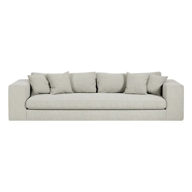 Canapé 3 places Bellechasse en bouclette - 245 cm | Off-White
