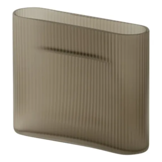 Muuto Taupe Brown Vase Ridge