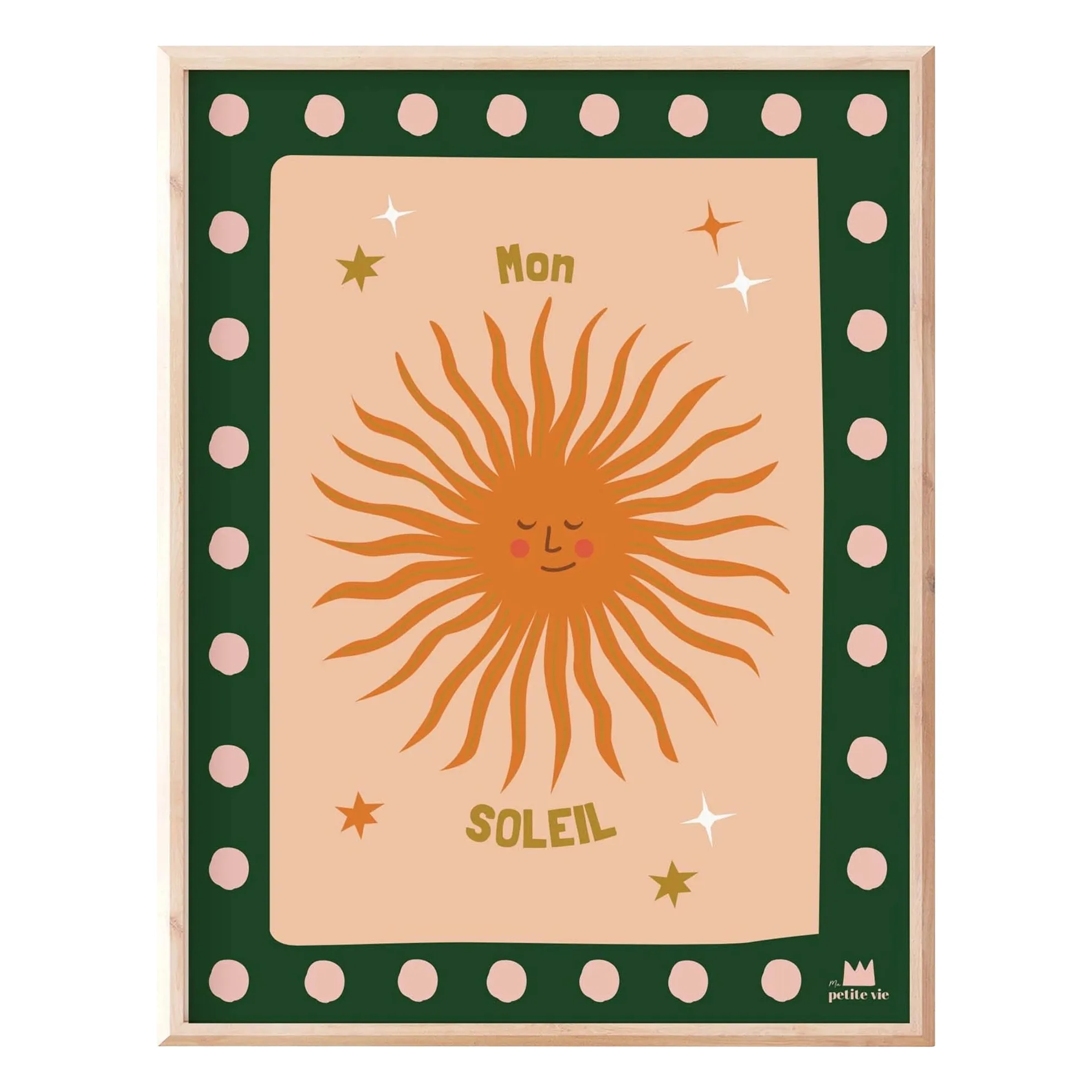 Ma Petite Vie Multicoloured Mon Soleil Poster