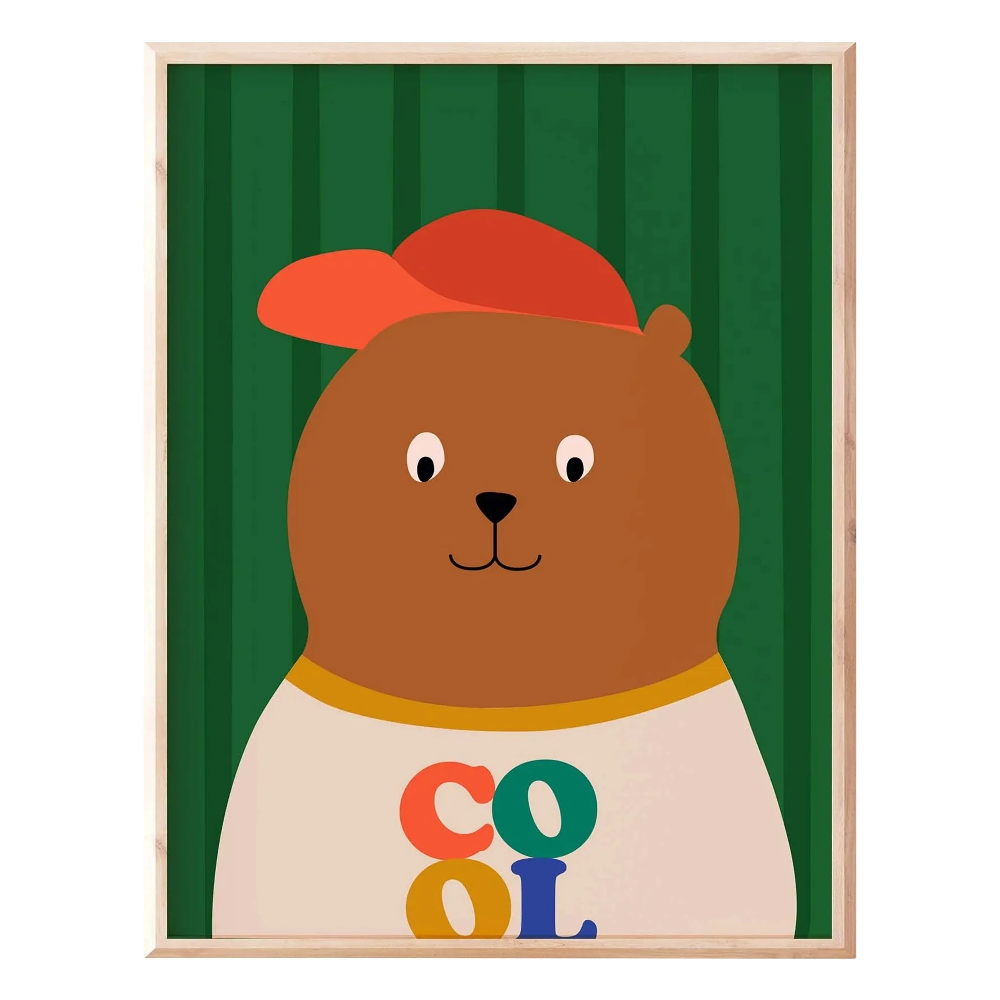 Ma Petite Vie Multicoloured Cool Bear Poster