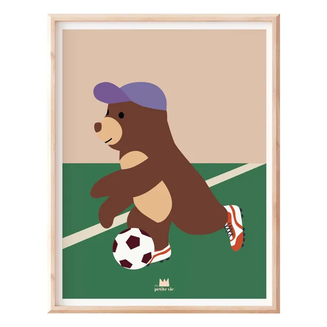 Poster dell'orso del calcio