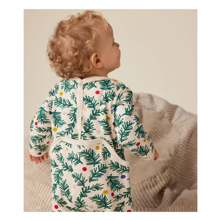 Christmas tree fleece pyjamas | Green- Product image n°2