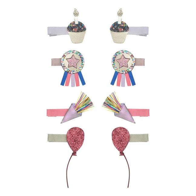 Paquete de 8 Mini Barritas de Cumpleaños | Rosa