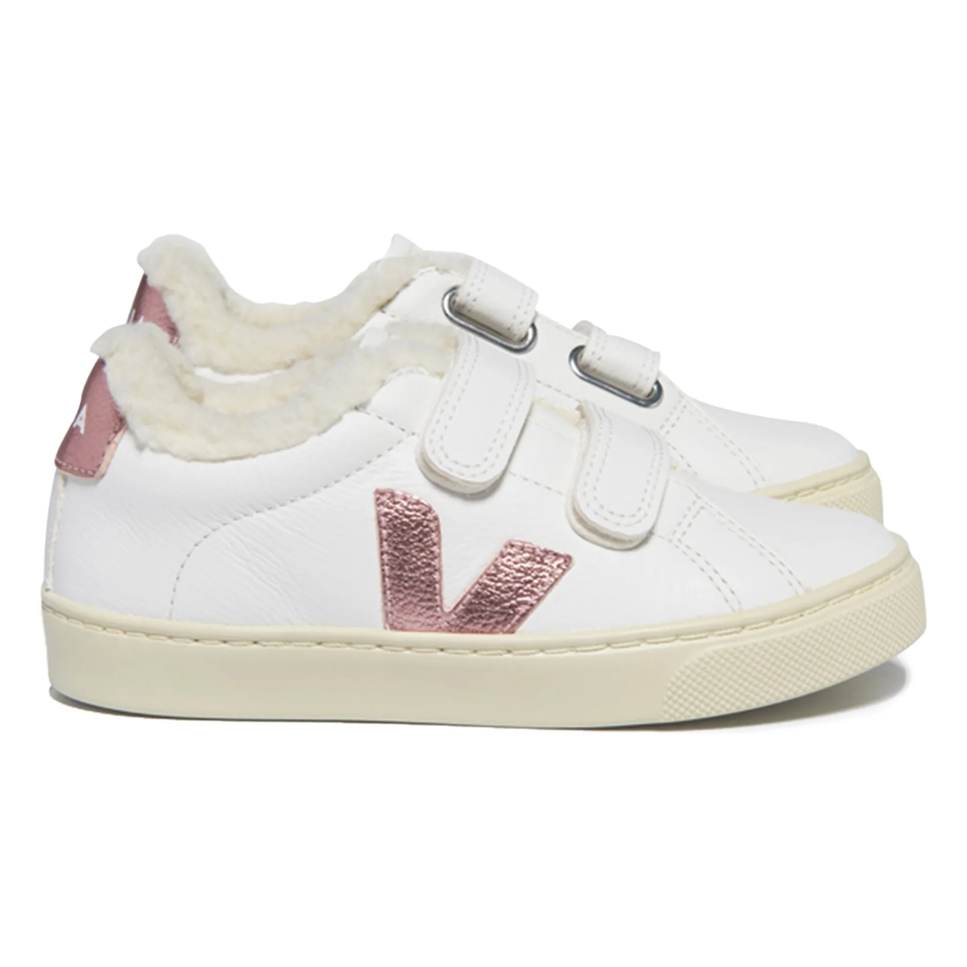Veja Pink Esplar Scratch Lined Sneakers