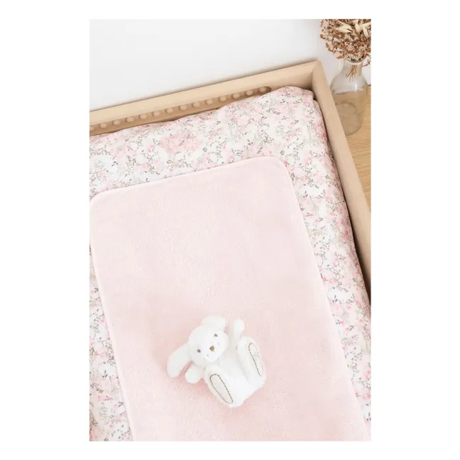 Jardin Hivernal changing mat cover | Pink