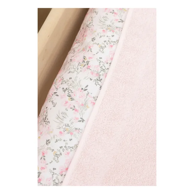 Jardin Hivernal changing mat cover | Pink
