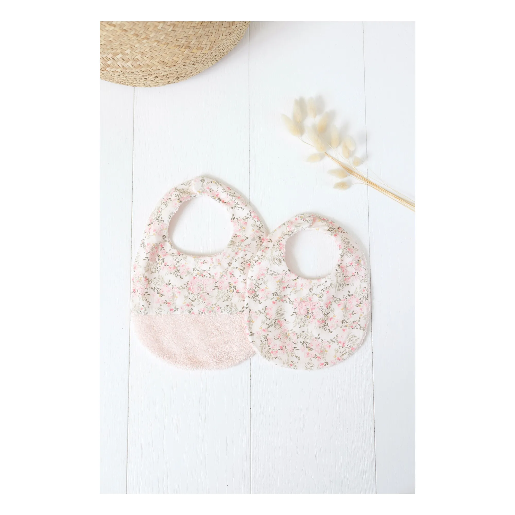 Bavoir Jardin Hivernal | Rose- Image produit n°2