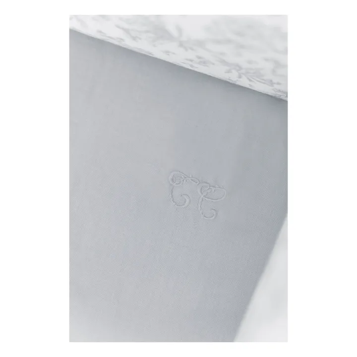 Drap-housse Toile de Jouy | Gris- Image produit n°1