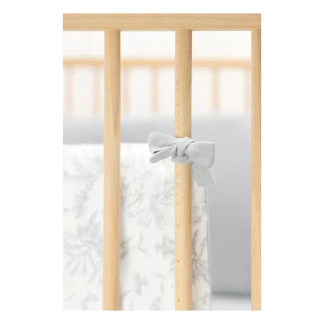 Toile de Jouy bed bumper | Grey