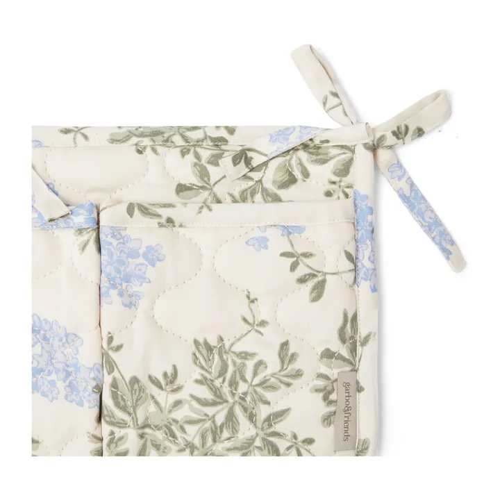 Pochette pour lit bébé Plumbago | Bleu- Image produit n°1