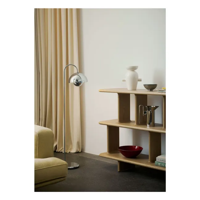 Lámpara de pie Flowerpot VP12, Verner Panton | Cromo