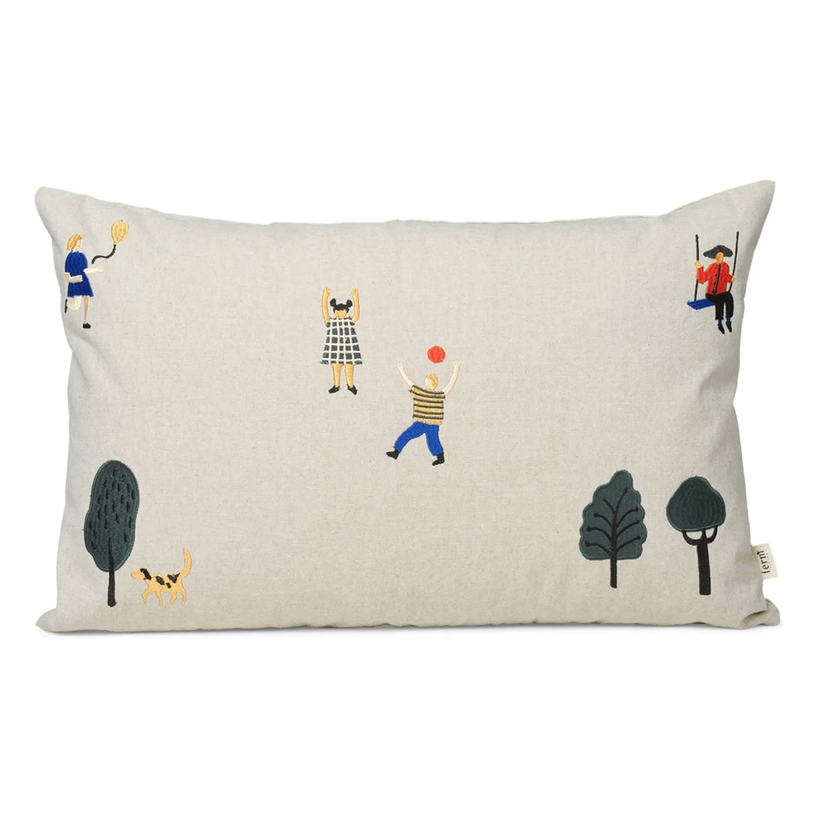 Ferm Living Kids Natural The Park Cushion