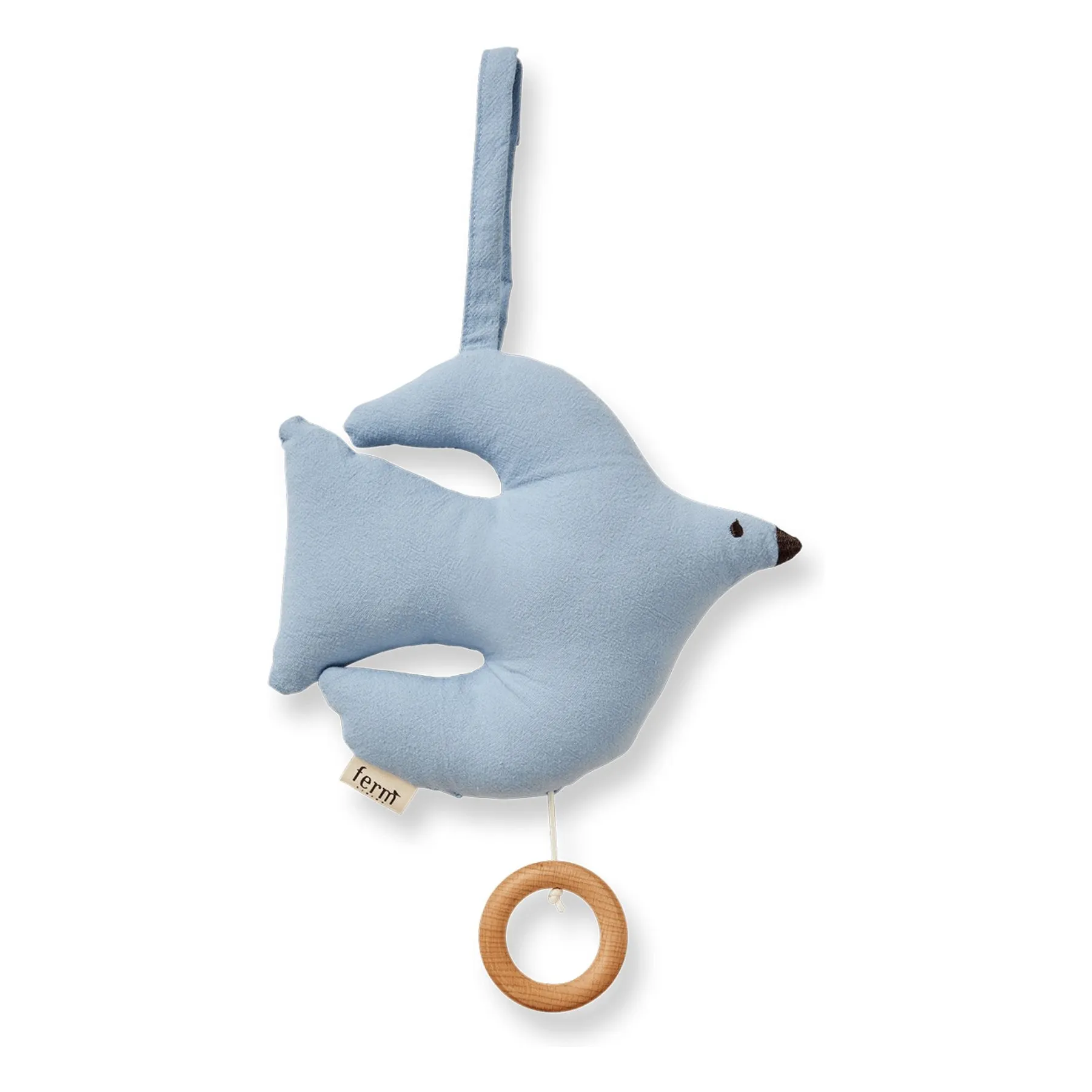 Ferm Living Kids Blue Swif Bird Musical Mobile