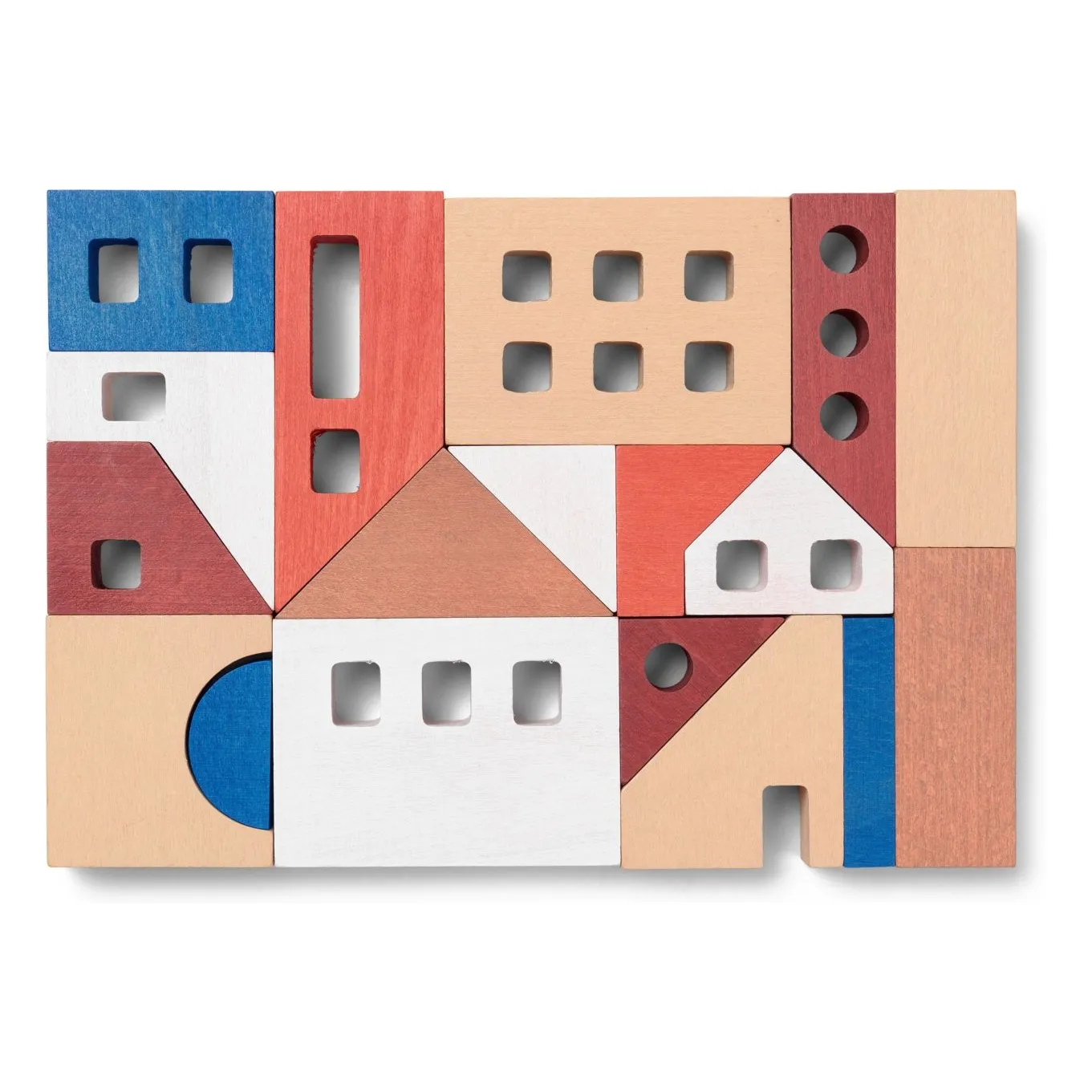 Ferm Living Kids Multicoloured Little Architect Building Blocks