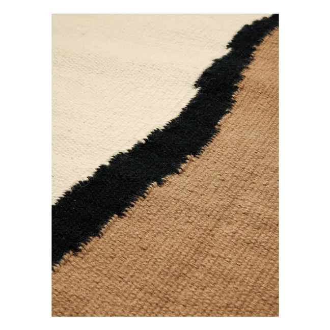 Soil Kelim Teppich | Sandfarben