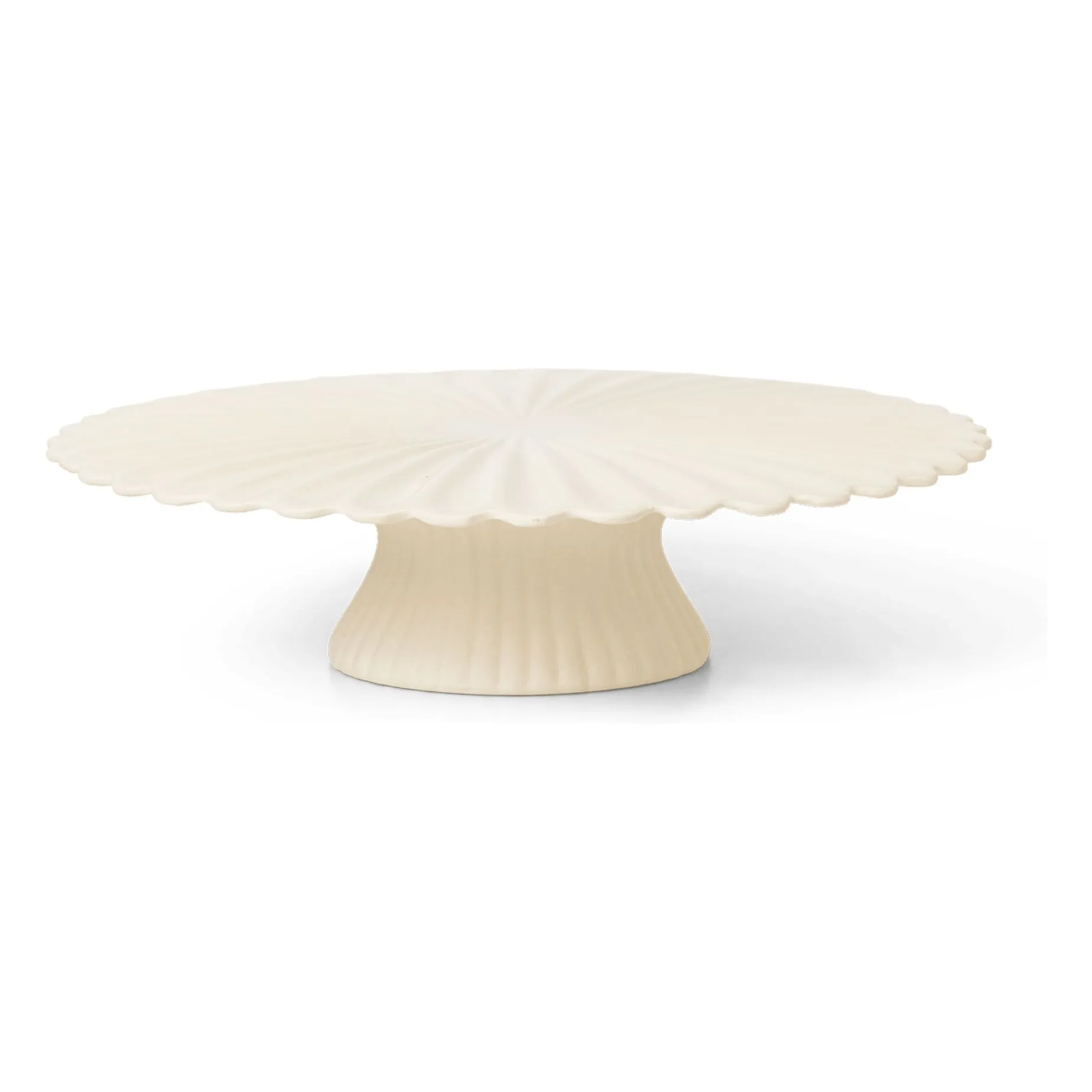 Ferm Living Off-White Fountain Stoneware Cake Dish
