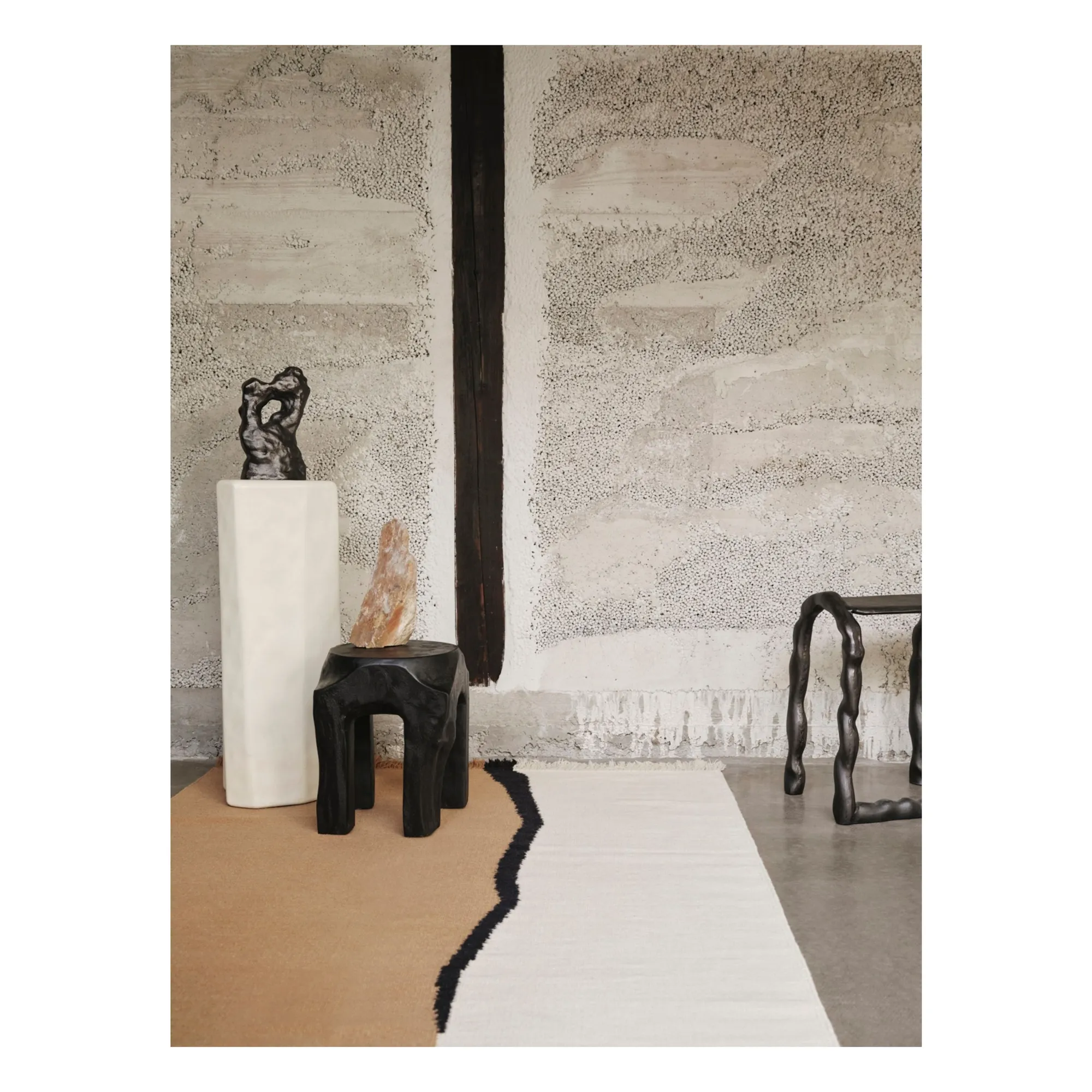 Tapis Soil Kelim | Sable- Image produit n°1