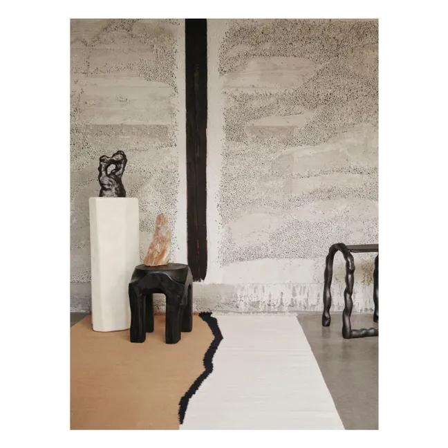 Soil Kelim Teppich | Sandfarben