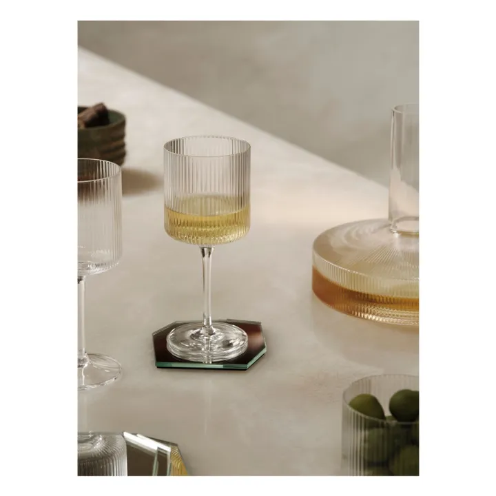 Ripple white wine glasses - Set of 2- Product image n°2