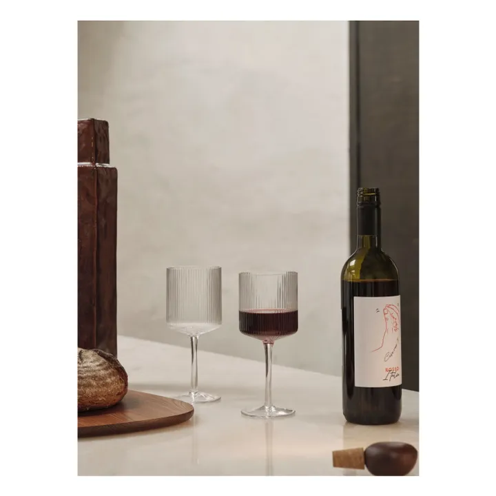 Ripple red wine glasses - Set of 2- Product image n°1