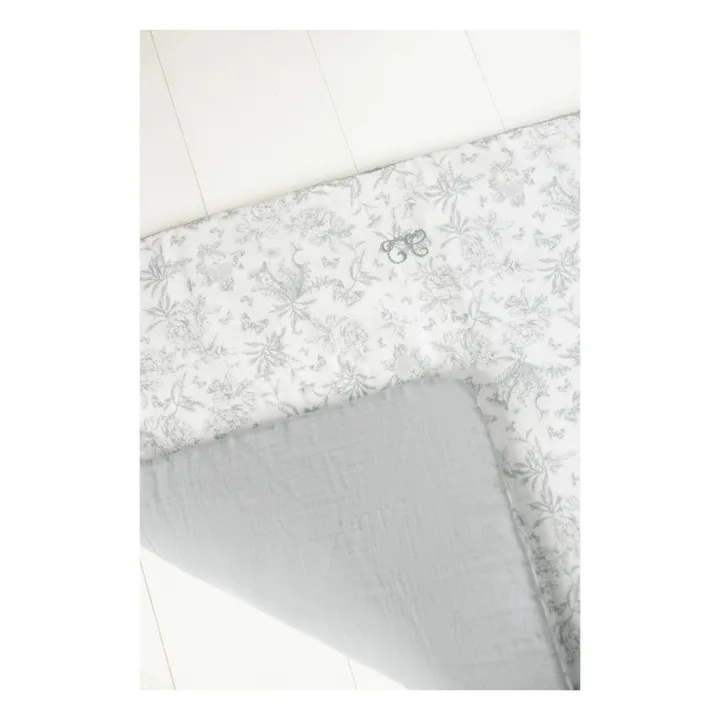 Couverture Toile de Jouy | Gris- Image produit n°5