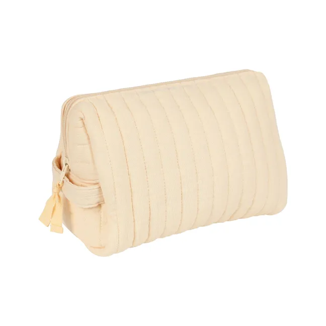 Kosmetiktasche aus Bio-Baumwolle | Vanille