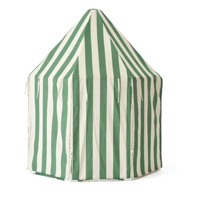 Padiglione in tela di cotone e legno | Verde