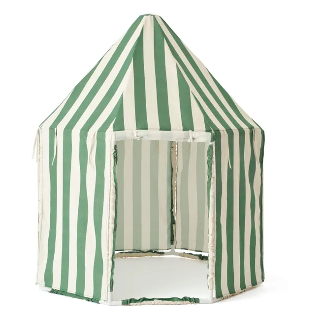 Padiglione in tela di cotone e legno | Verde