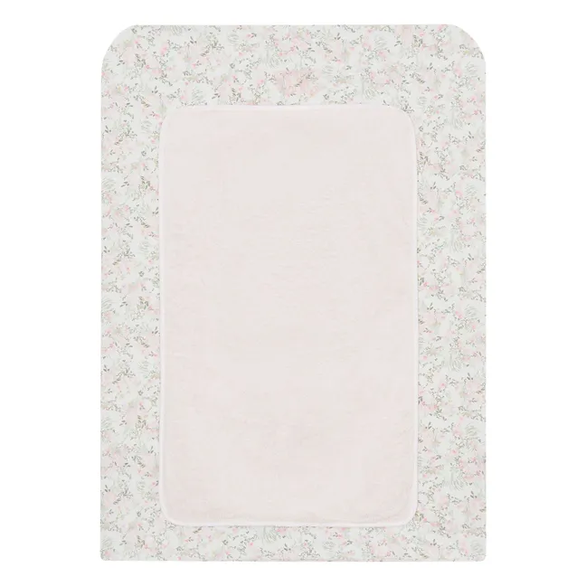 Jardin Hivernal changing mat cover | Pink