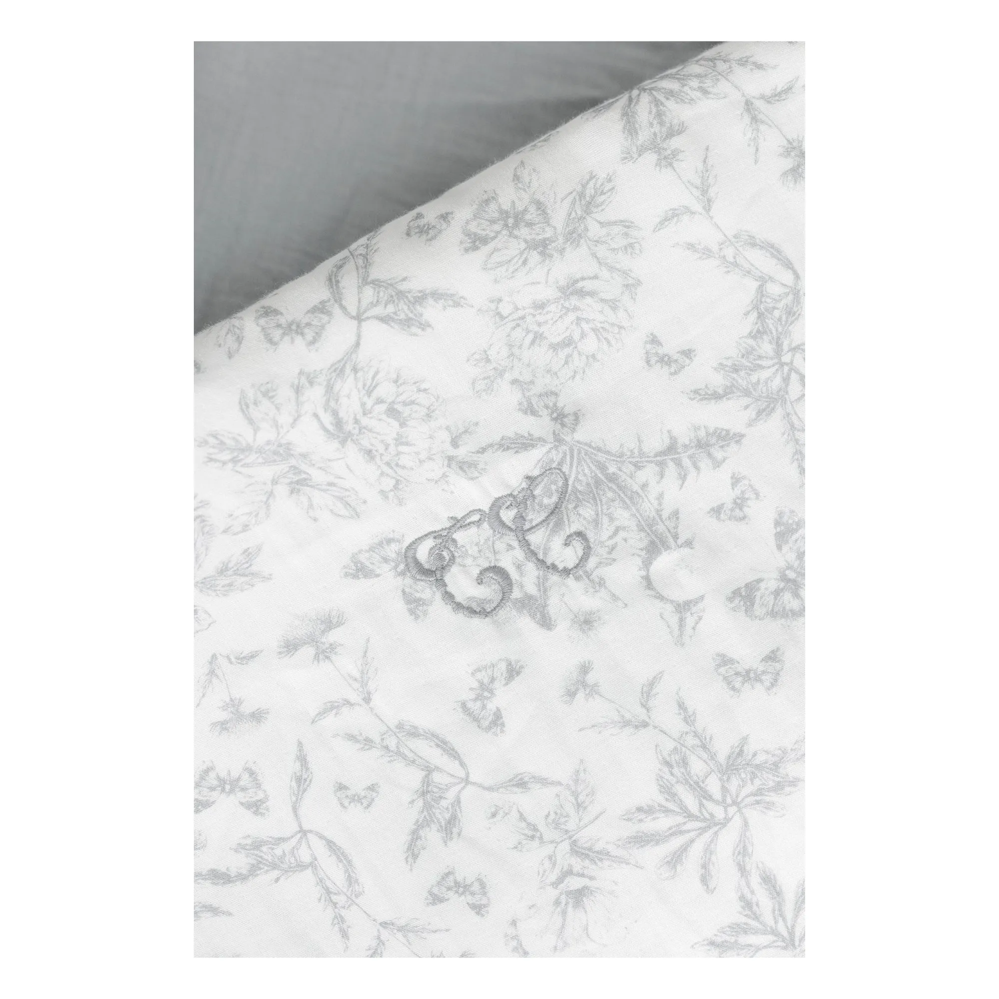 Parure de lit Toile de Jouy | Gris- Image produit n°1