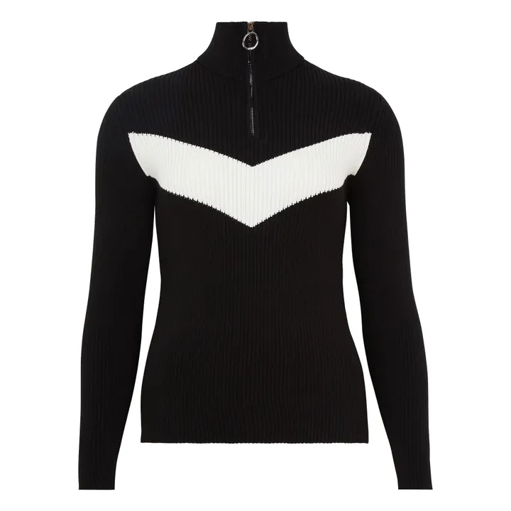 Pull Zippé Andromède | Noir- Image produit n°0