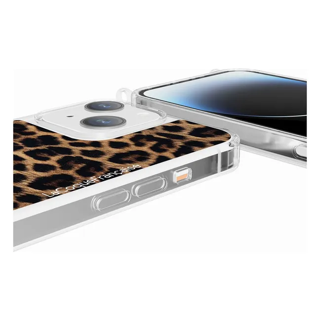 Custodia per Iphone Leopard | Marrone
