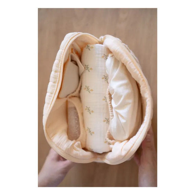 Kosmetiktasche aus Bio-Baumwolle | Vanille