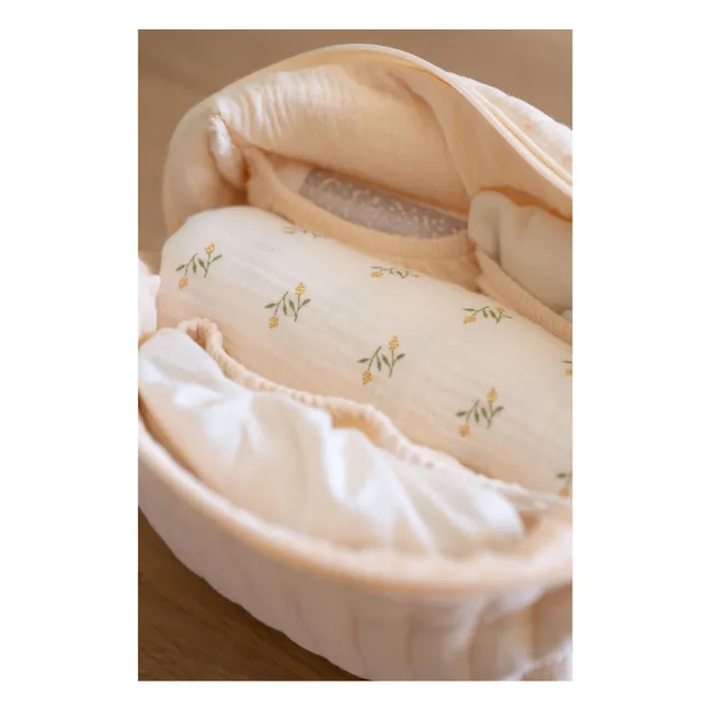 Kosmetiktasche aus Bio-Baumwolle | Vanille