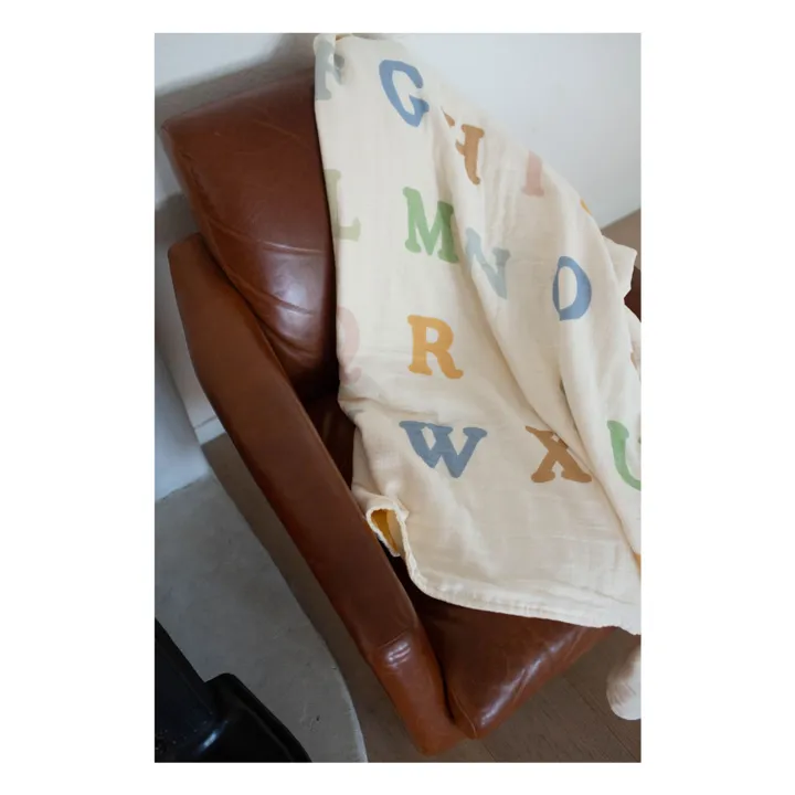 Plaid Alphabet en coton bio- Image produit n°4