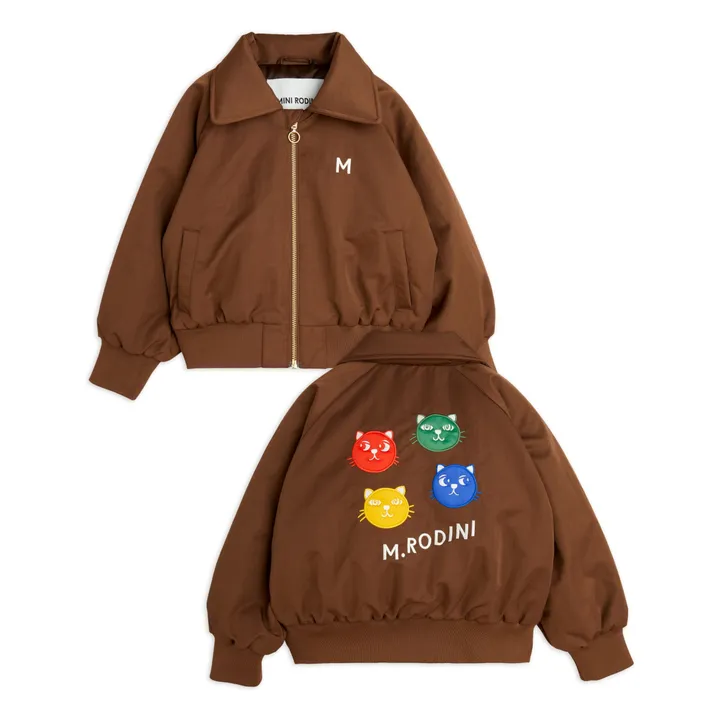 Bomber Cool Cats Fibre riciclate | Cioccolato- Immagine del prodotto n°4