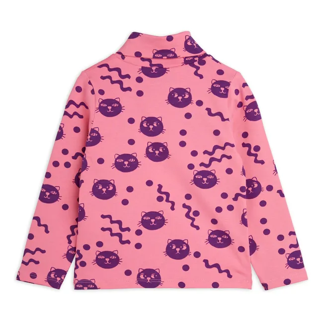 Unterziehpullover Squiggly Cat Bio-Baumwolle | Rosa
