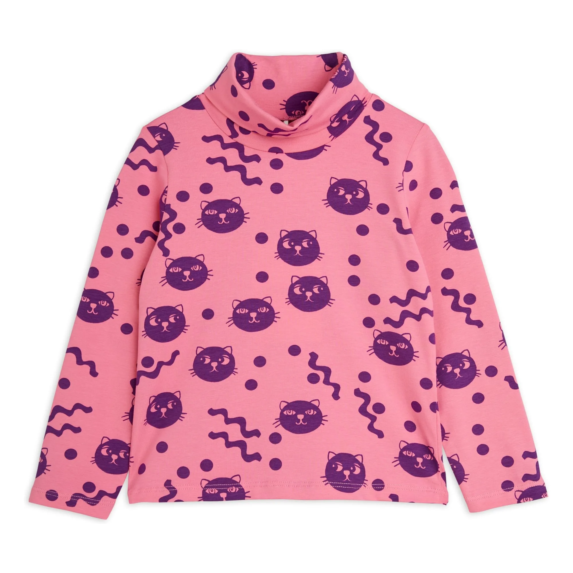 Mini Rodini Pink Squiggly Cat Organic Cotton Underpants