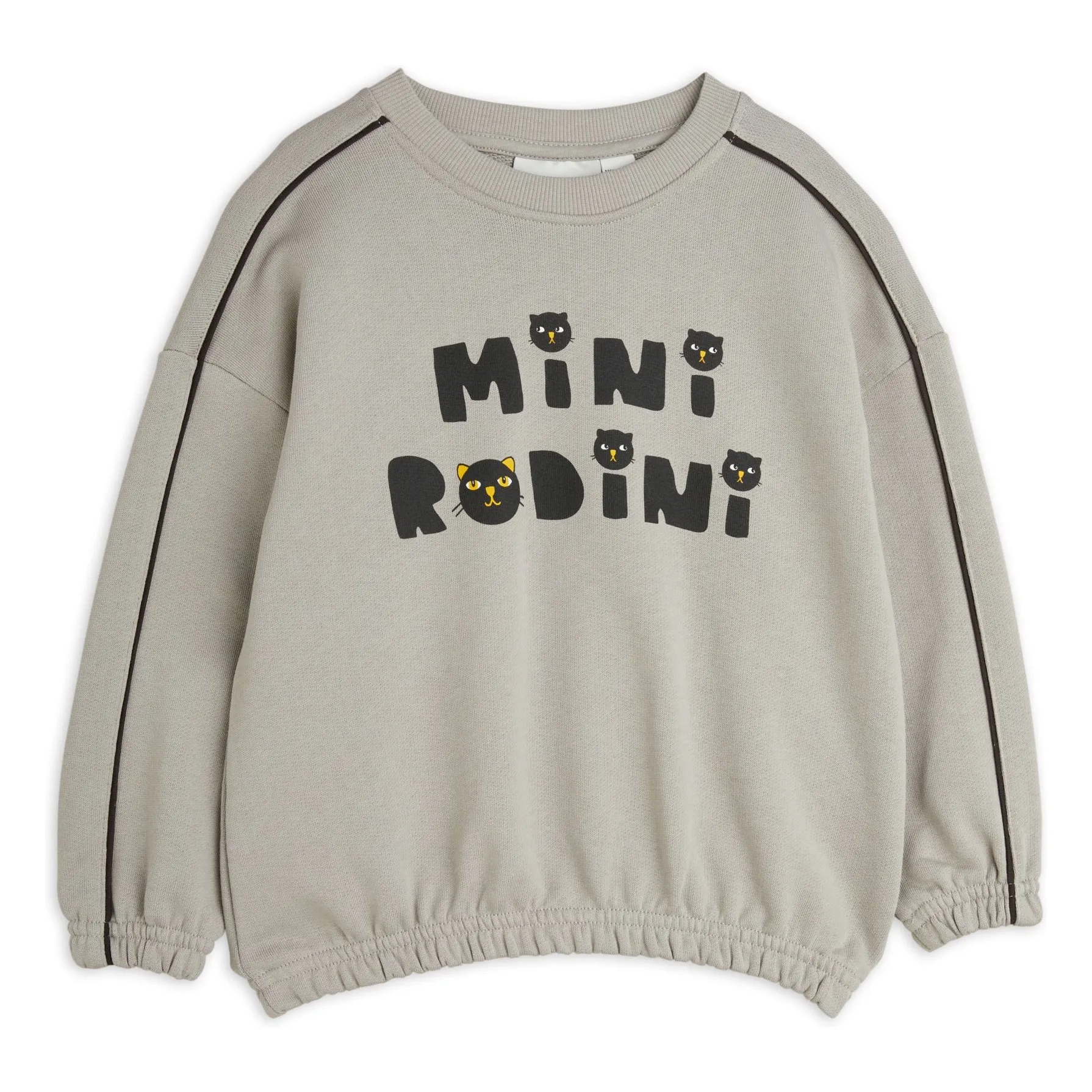 Mini Rodini Grey Sweat Cat Organic Cotton