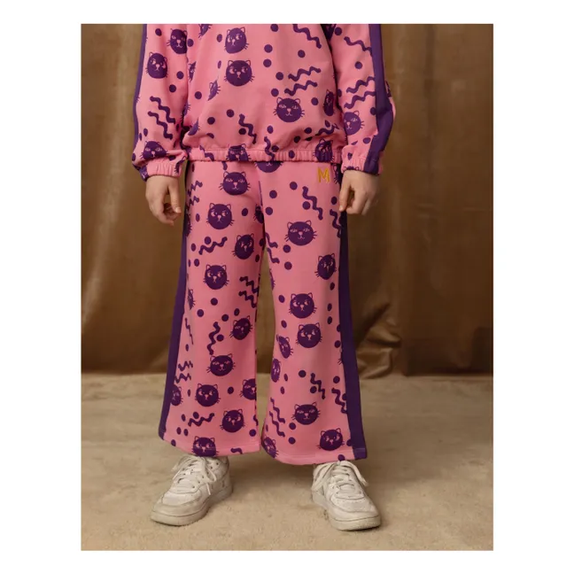 Jogger Squiggly Cat Bio-Baumwolle | Rosa
