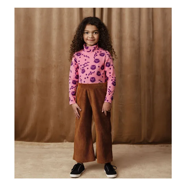 Unterziehpullover Squiggly Cat Bio-Baumwolle | Rosa