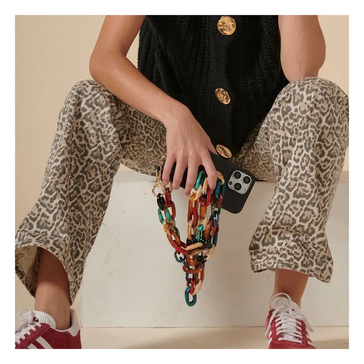 Chaine Longue Ambre 120 cm | Multicolore- Image produit n°1