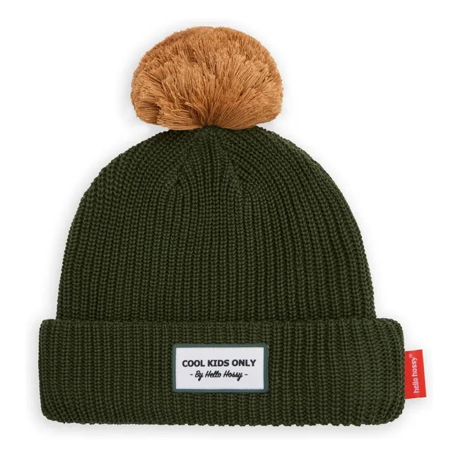 Gorra en bloque de algodón ecológico | Caqui oscuro