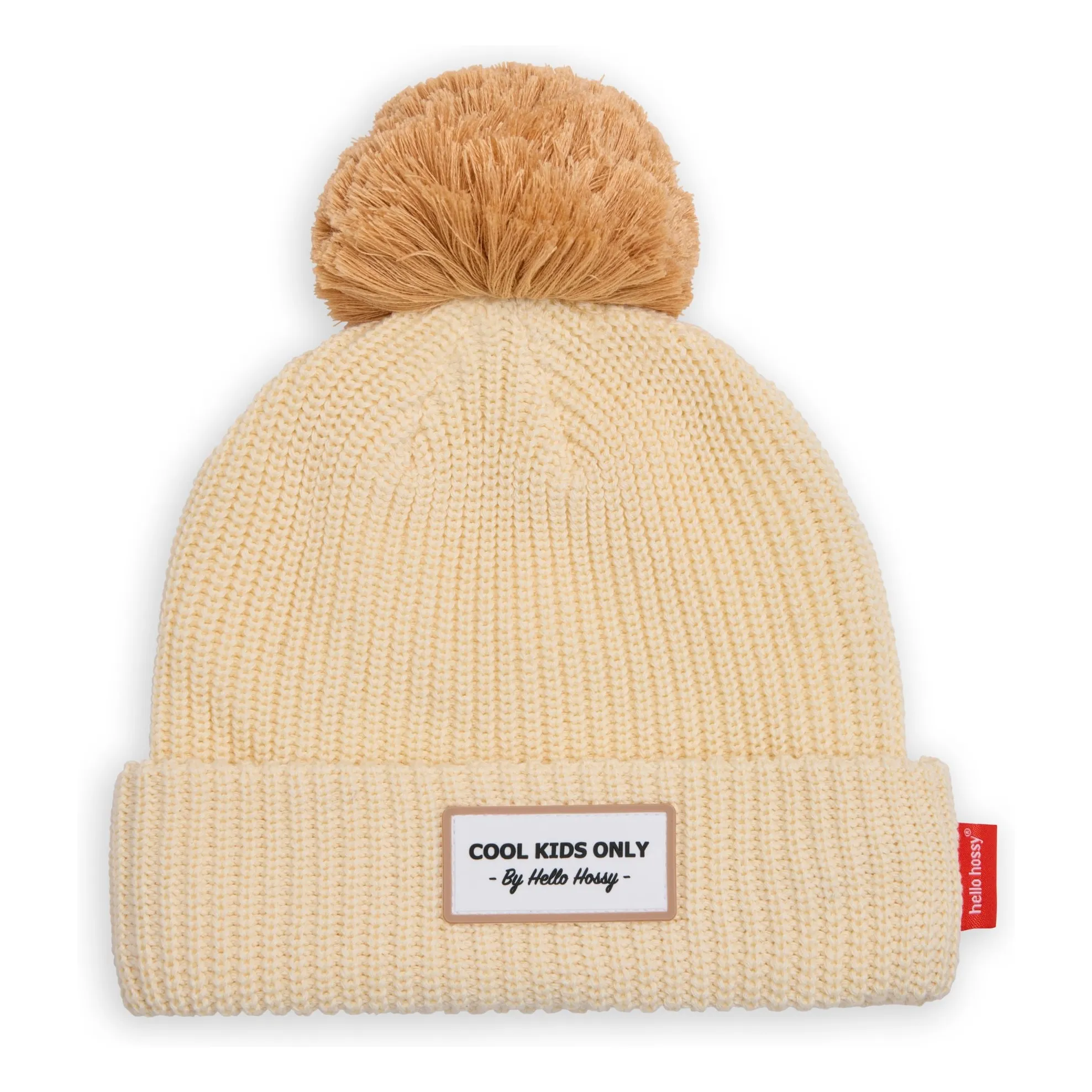 Hello Hossy Ecru Organic Cotton Block Cap
