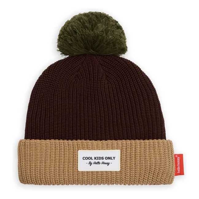 Gorra en bloque de algodón ecológico | Marrón