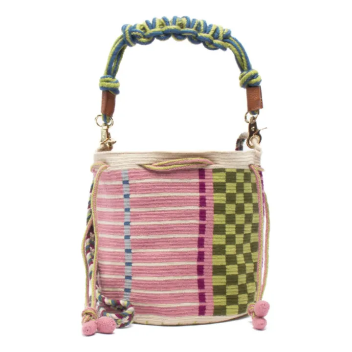 Sac Mitra Macramé Owl | Rose- Image produit n°0