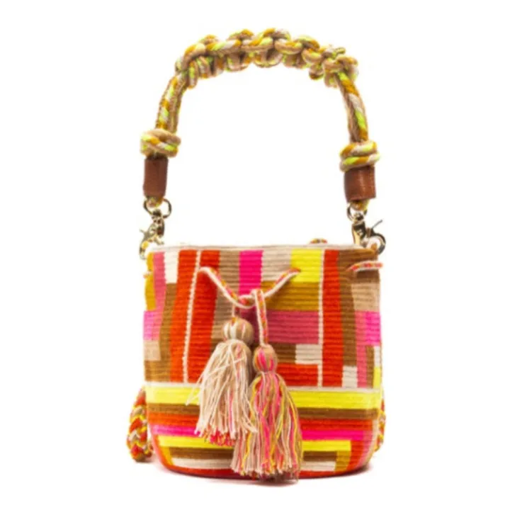Sac Crossbody Macramé Medium Pigeon | Jaune- Image produit n°0