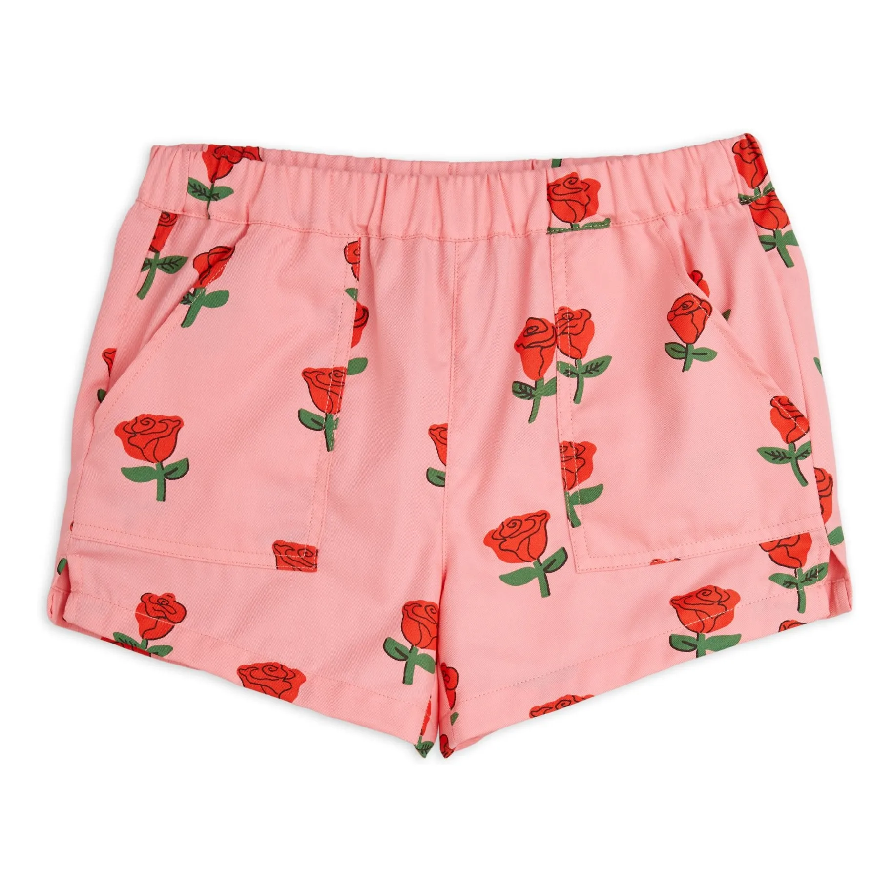 Mini Rodini Pink Organic Cotton Shorts