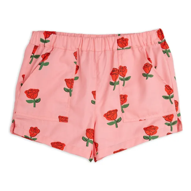 Pantalones cortos de algodón ecológico rosa | Rosa