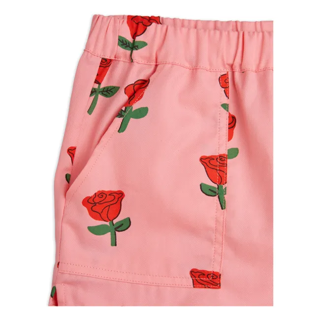 Pantalones cortos de algodón ecológico rosa | Rosa
